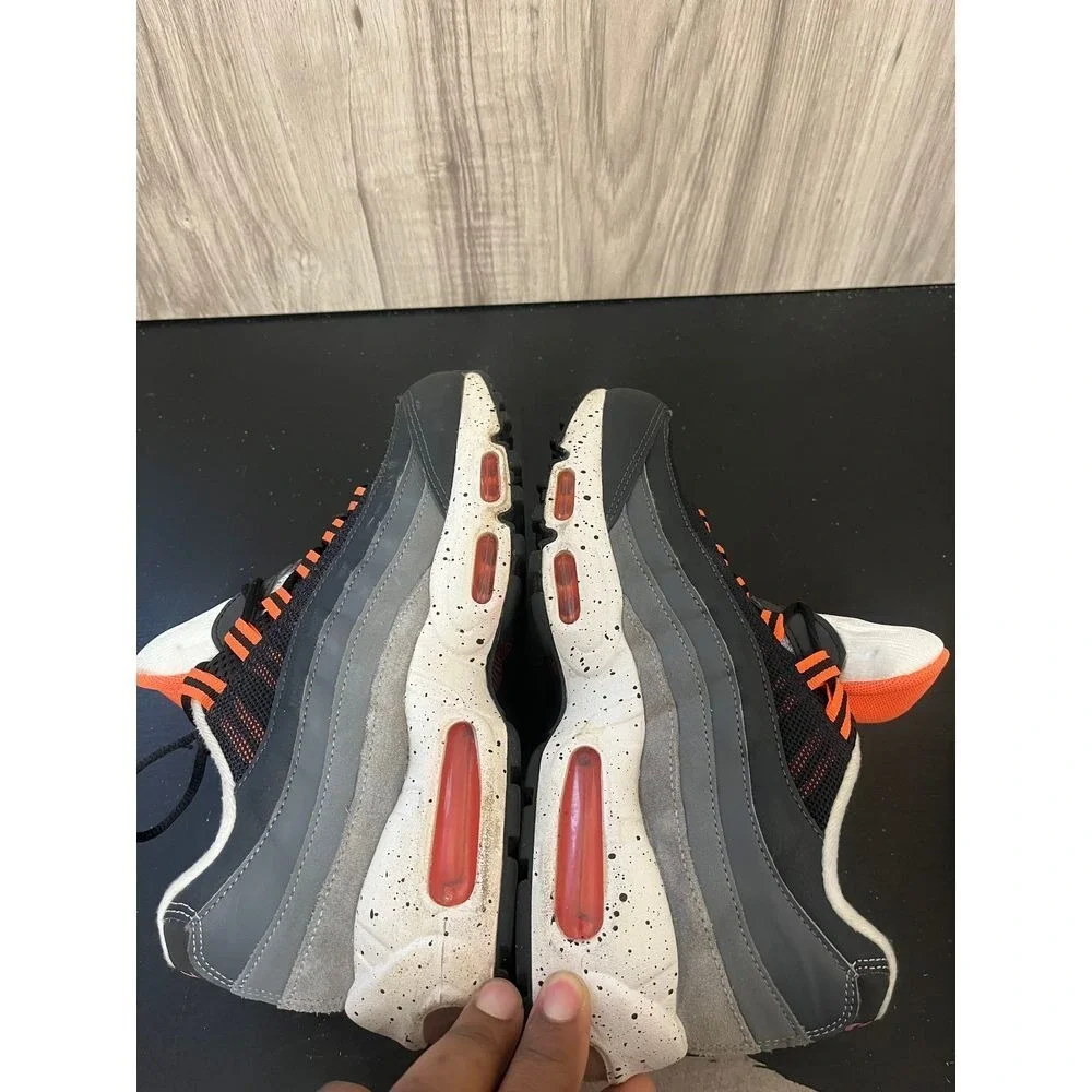 Nike Air Max 95 Recraft Shoes  US 6.5Y White Orange Gray CJ3906-008 Sneakers